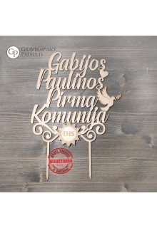 Dviejų vardų torto smeigtukas "Balandis"